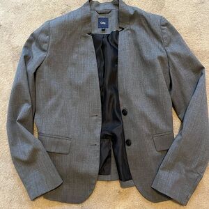 GAP Women's Gray Two-Button Blazer